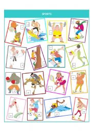 English Worksheet: Sports - part I (pictures)