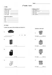 English worksheet: test