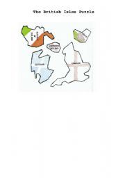 English Worksheet: British Isles puzzle