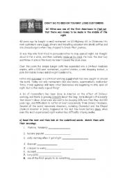 English Worksheet: reading intermediate