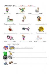 English Worksheet: Likes and Dislikes