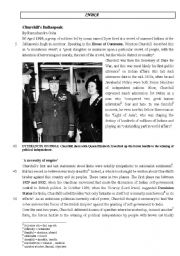 English Worksheet: Churchill on India