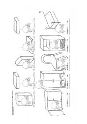 Easy prepositions and furniture