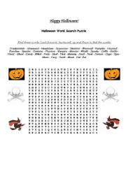 English worksheet: halloween