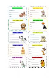 English Worksheet: Awards