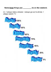 English Worksheet: Adverbs of Frequency