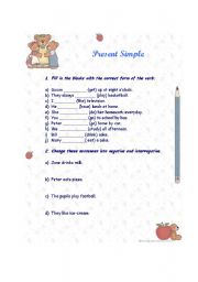English Worksheet: Present Simple 