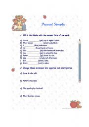 English Worksheet: Present Simple 