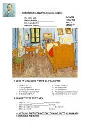 English Worksheet: Van Goghs bedroom