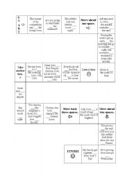 English Worksheet: Prepositions game