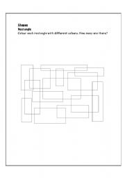 English Worksheet: Rectangle