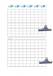 English Worksheet: Battleship English