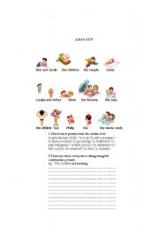 English worksheet: A DAY OUT