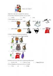 English Worksheet: Trick or Treat?