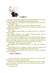 English Worksheet: Hodja One  Day.............