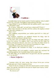 English worksheet: Hodja One  Day.............