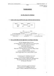 English worksheet: Worksheet for 