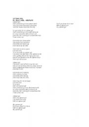 English Worksheet: Uptown girl