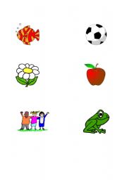 English Worksheet: Letter F