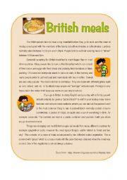 British meals