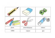 English Worksheet: School objects