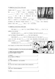 English Worksheet: Verb to be revision