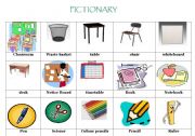 English Worksheet: pictionary