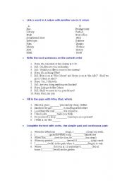 English Worksheet: Very useful worksheet to practice 