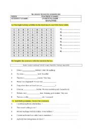 English worksheet: indefinite pronouns/ activities / adjectives