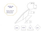 English worksheet: Colors and Shapes