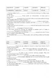 English Worksheet: vocabulary worksheet