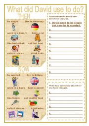 English Worksheet: USED TO