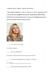 English Worksheet: Review of ¡°have to,¡± ¡°like to,¡± ¡°want to,¡± and ¡°used to.¡±