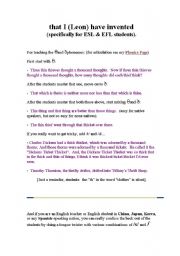 English Worksheet: tongue twister