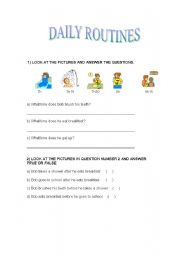 English worksheet: Daily Rounies worksheet