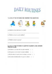 English Worksheet: Daily Rounies worksheet