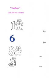 English worksheet: Numbers