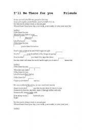 English Worksheet: Ill Be there for You (song)
