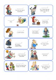English Worksheet: Personal Information Cards - Set 2