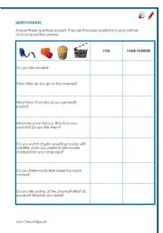 English Worksheet: Questionnaire about cinema