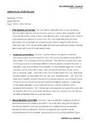 English Worksheet: lesson plan: storytelling.