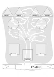 English Worksheet: Family Tree