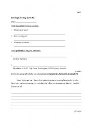 English Worksheet: Punctuation