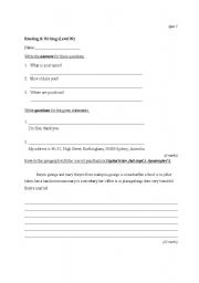 English Worksheet: Punctuation