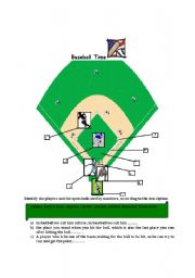 English Worksheet: baseball vocabulary