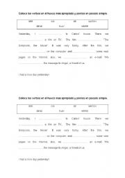 English worksheet: past simple