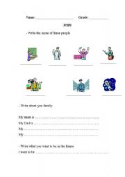 English worksheet: jobs