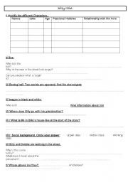 English Worksheet: Billy Elliot worksheet 1