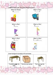 English worksheet: toys