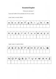 English Worksheet: Alphabet